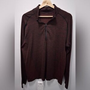 Lululemon Metal Vent 1/4 Zip - XL - Red